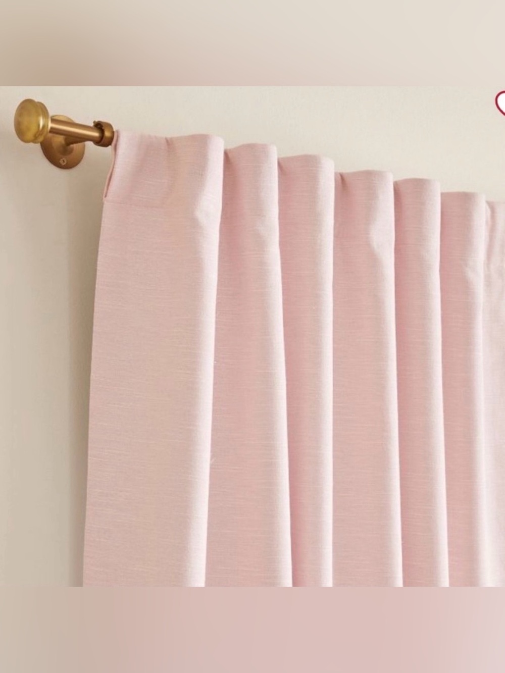 Pottery Barn Kids Pink Blackout Curtain